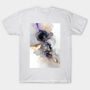 Luminous Lavender - Abstract Alcohol Ink Resin Art T-Shirt